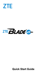ZTE BLADE V8 LITE Schnellstartanleitung