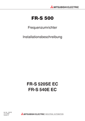 Mitsubishi Electric FR-S 540E EC Installationsbeschreibung