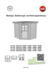 Weka 229.2424.15404 Montage-, Bedienungs- Und Wartungsanleitung