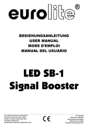EuroLite LED SB-1 Signal Booster Bedienungsanleitung