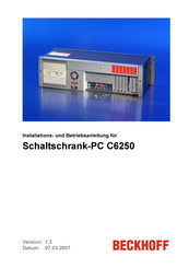 Beckhoff C6250 Installation Und Betriebsanleitung