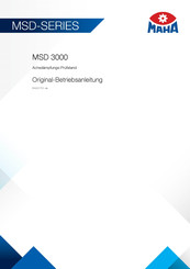 MAHA MSD 3000 Originalbetriebsanleitung