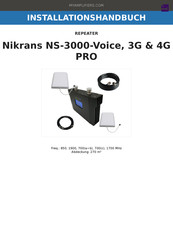 MyAmplifiers Nikrans NS-3000-Voice, 3G & 4G PRO Installationshandbuch