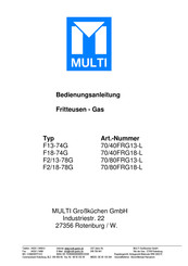 Multi F series Bedienungsanleitung