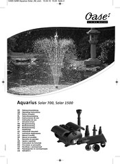 Oase Aquarius Solar 700 Gebrauchsanleitung