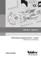 Nidec Leroy-Somer LSA 51.2 Inbetriebnahme Und Wartung
