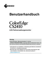 Eizo ColorEdge CS2410 Benutzerhandbuch