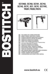 Bostitch TR201 Technische Gerätedaten