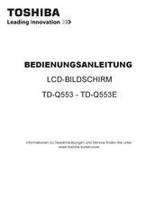 Toshiba TD-Q553E Bedienungsanleitung
