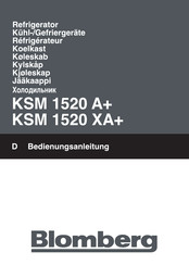 Blomberg KSM 1520 A+ Bedienungsanleitung