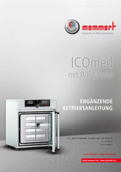Memmert ICO50MED Ergänzende Betriebsanleitung