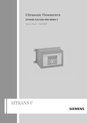 Siemens SITRANS FUS1020 IP65 NEMA 4 Schnellstart