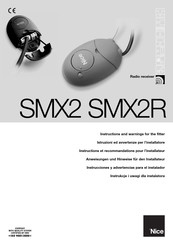 Nice SMX2 series Anweisungen Und Hinweise Für Den Installateur