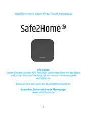 Safe2Home SP310 serie Bedienungsanleitung