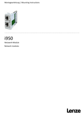 Lenze i950 Montageanleitung