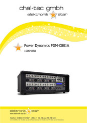 Power Dynamics PDM-C801A Bedienungsanleitung