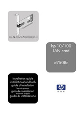 HP d7508c Installationshandbuch