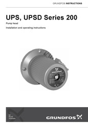 Grundfos UPS(D) Serie 200 Montage- Und Betriebsanleitung