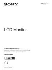 Sony LMD-1530MD Gebrauchsanweisung