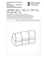 Dentsply Sirona Cerec inLab MC XL Ergänzung Zur Gebrauchsanweisung