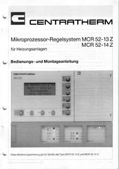 Centratherm MCR 52-14 Z Bedienungs- Und Montageanleitung