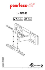 peerless-AV HPF650 Montageanleitung