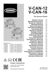 Tennant V-CAN-12 Betriebsanleitung