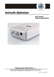 Clearaudio azimuth optimizer Bedienungsanleitung