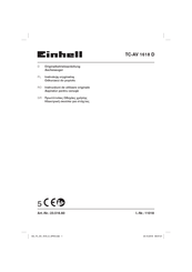 EINHELL TC-AV 1618 D Originalbetriebsanleitung