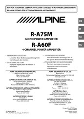Alpine R-A75M Bedienungsanleitung