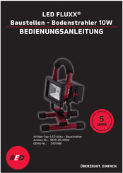RED LED FLUXX Bedienungsanleitung