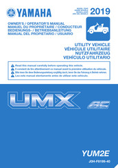 Yamaha 2019 UMX YUM2E Bedienungs- / Betriebsanleitung