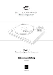 ELECTROCOMPANIET ECG 1 Bedienungsanleitung