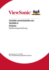 ViewSonic VA2456-mhd Bedienungsanleitung