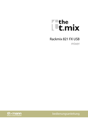 thomann The t.mix Rackmix 821 FX USB Bedienungsanleitung