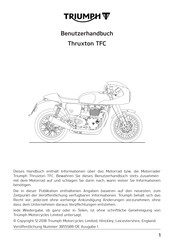 Triumph Thruxton TFC Benutzerhandbuch