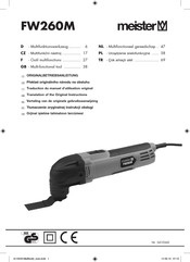 Meister FW260M Originalbetriebsanleitung
