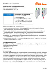 Kübler LWLA.S10 Montage- Und Bedienungsanleitung