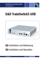 G&D TradeSwitch2-USB Installation Und Bedienung