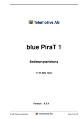 Telemotive blue PiraT 1 Bedienungsanleitung