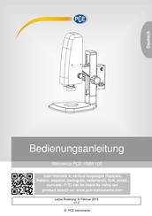 PCE Instruments PCE-VMM 100 Bedienungsanleitung
