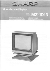 Sharp MZ-1D13 Bedienungsanleitung