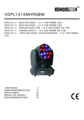 HQ-Power VDPL1210MHRGBW Bedienungsanleitung