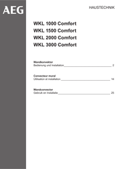 AEG WKL 2000 Comfort Bedienung Und Installation