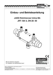 Judo JRT-BA IL 1 1/4 Einbau- Und Betriebsanleitung