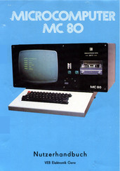 VEB Elektronik Gera MICROCOMPUTER MC 80 Nutzerhandbuch