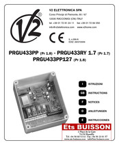 V2 ELETTRONICA PRGU433PP127 Anleitungen