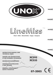Unox XC5x5 series Bedienungsanweisung