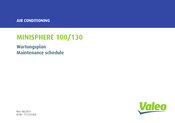 Valeo MINISPHERE 130 Wartungsplan