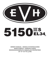 Evh 5150IIIS EL34 Bedienungshandbuch